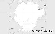 Silver Style Simple Map of Haßberge