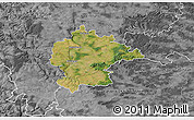Satellite 3D Map of Kitzingen, desaturated