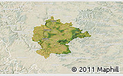Satellite 3D Map of Kitzingen, lighten