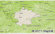 Shaded Relief 3D Map of Kitzingen, physical outside