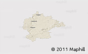 Shaded Relief 3D Map of Kitzingen, single color outside