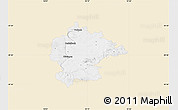 Classic Style Map of Kitzingen, single color outside