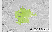 Physical Map of Kitzingen, lighten, desaturated