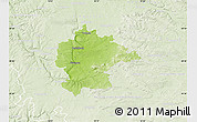 Physical Map of Kitzingen, lighten