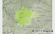 Physical Map of Kitzingen, semi-desaturated