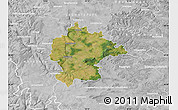 Satellite Map of Kitzingen, lighten, desaturated