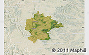 Satellite Map of Kitzingen, lighten