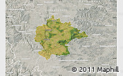 Satellite Map of Kitzingen, lighten, semi-desaturated