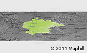 Physical Panoramic Map of Kitzingen, darken, desaturated