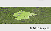 Physical Panoramic Map of Kitzingen, darken