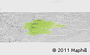 Physical Panoramic Map of Kitzingen, lighten, desaturated