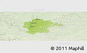 Physical Panoramic Map of Kitzingen, lighten