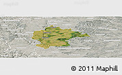 Satellite Panoramic Map of Kitzingen, lighten, semi-desaturated