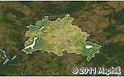 Satellite 3D Map of Berlin, darken