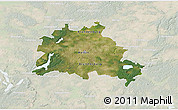 Satellite 3D Map of Berlin, lighten