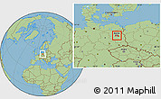 Savanna Style Location Map of Berlin