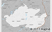 Gray 3D Map of Uckermark