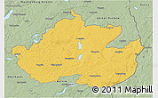 Savanna Style 3D Map of Uckermark