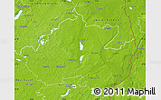 Physical Map of Uckermark