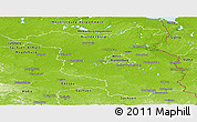 Physical Panoramic Map of Brandenburg