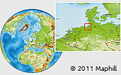 Physical Location Map of Bremerhaven