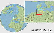 Savanna Style Location Map of Hamburg