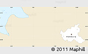 Classic Style Simple Map of Hamburg, single color outside