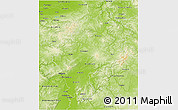 Physical 3D Map of Hessen