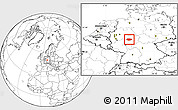Blank Location Map of Marburg-Biedenkopf