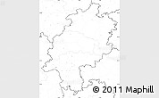Blank Simple Map of Hessen, no labels