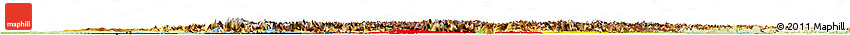 Flag Horizon Map of Germany, physical outside, bathymetry sea, flag aligned to the middle