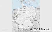 Silver Style Map of Germany