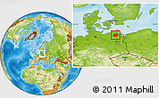 Physical Location Map of Demmin