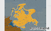 Political Map of Rügen, darken