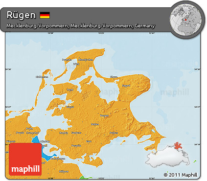 Political Map of Rügen