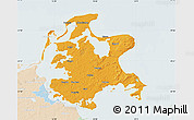 Political Map of Rügen, lighten