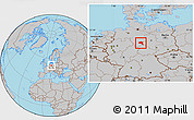 Gray Location Map of Goslar