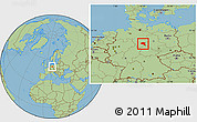 Savanna Style Location Map of Goslar