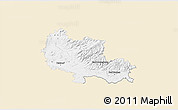 Classic Style 3D Map of Osterode, single color outside