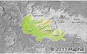 Physical 3D Map of Osterode, desaturated