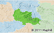 Political 3D Map of Osterode, lighten