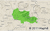Political 3D Map of Osterode, shaded relief outside