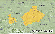 Savanna Style 3D Map of Wolfenbüttel