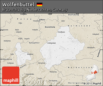 Classic Style Map of Wolfenbüttel