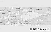 Silver Style Panoramic Map of Wolfenbüttel