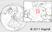 Blank Location Map of Wolfsburg