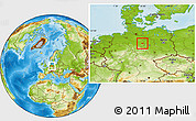 Physical Location Map of Wolfsburg