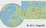 Savanna Style Location Map of Wolfsburg