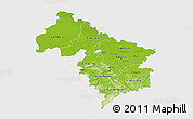 Physical 3D Map of Hannover, single color outside