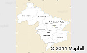 Classic Style Simple Map of Hannover, single color outside